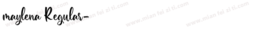maylena Regular字体转换